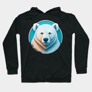 Polar Bear Portrait Hoodie